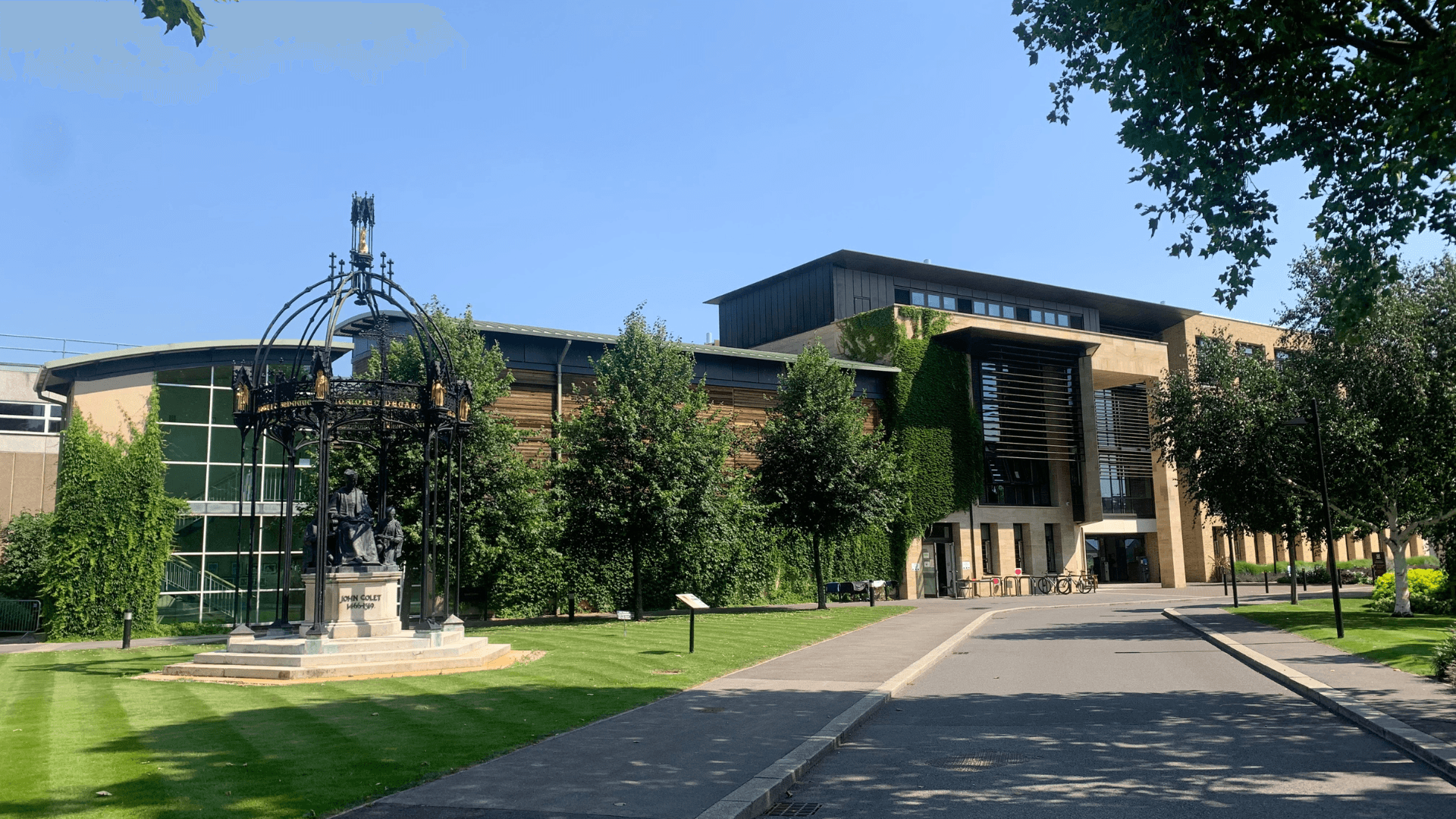 School buildings and courtyard at St. Paul’s School