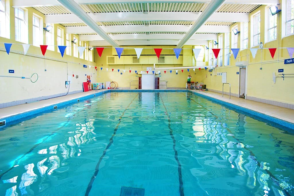 Indoor swimming pool at Wimbledon College