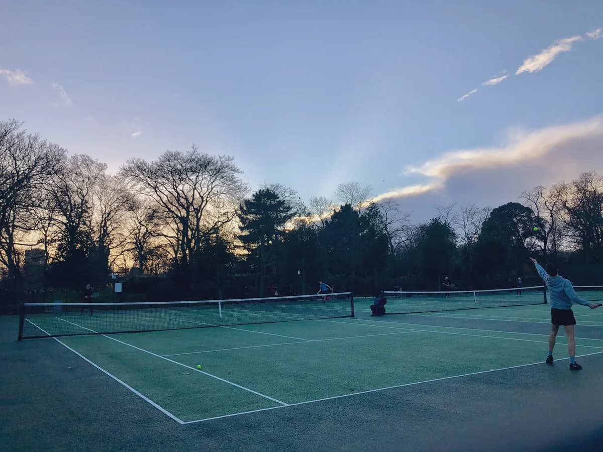 Tennis courts at Victoria Park